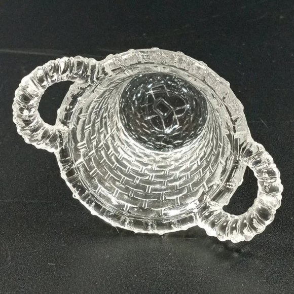 Degenhart Glass Mini Basket Trinket Toothpick Paperweight Vintage - Picture 5 of 6
